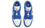 Jordan Air Jordan 1 "Sport Blue" leather shock absorption, non-slip, wear-resistant, low-cut retro basketball shoes women's blue and white
