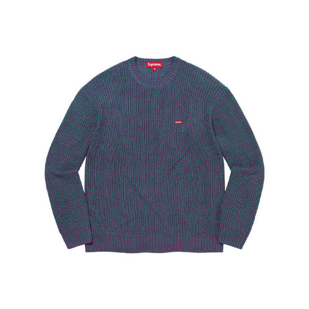 Supreme FW21 Week16 Mélange Rib Knit Sweater Logo