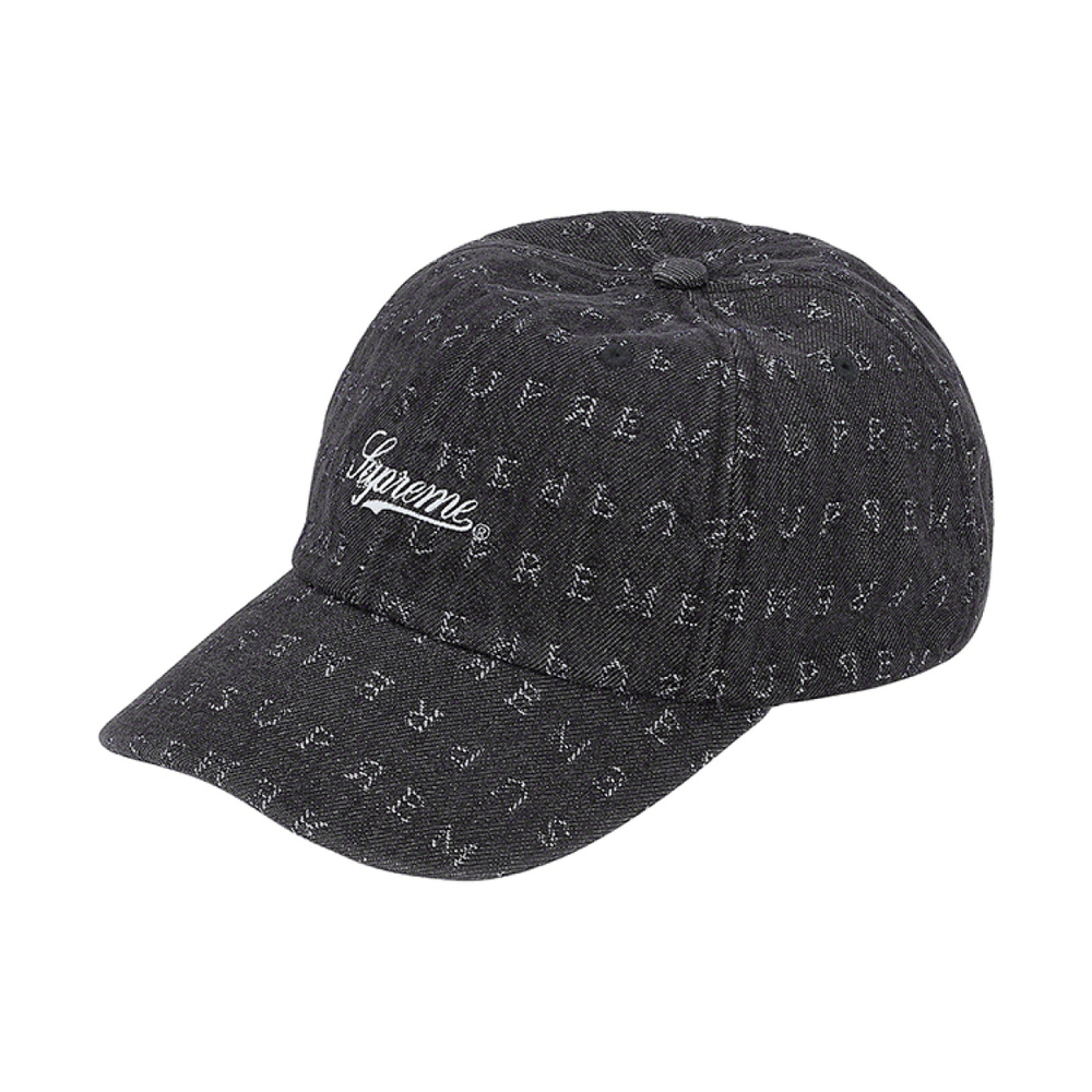 Supreme SS20 Week 8 Jacquard Logos Denim 6-Panel Logo
