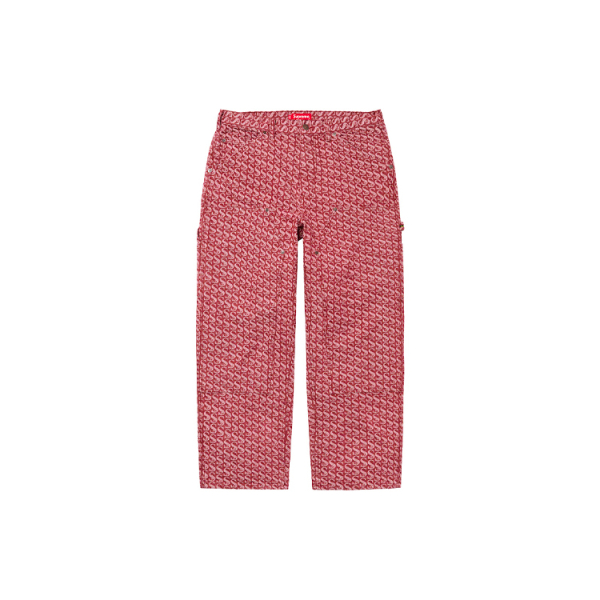 Supreme FW21 Week 5 Monogram Double Knee Denim Painter Pant