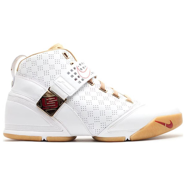 Nike Lebron 5 White Crimson Metallic Gold