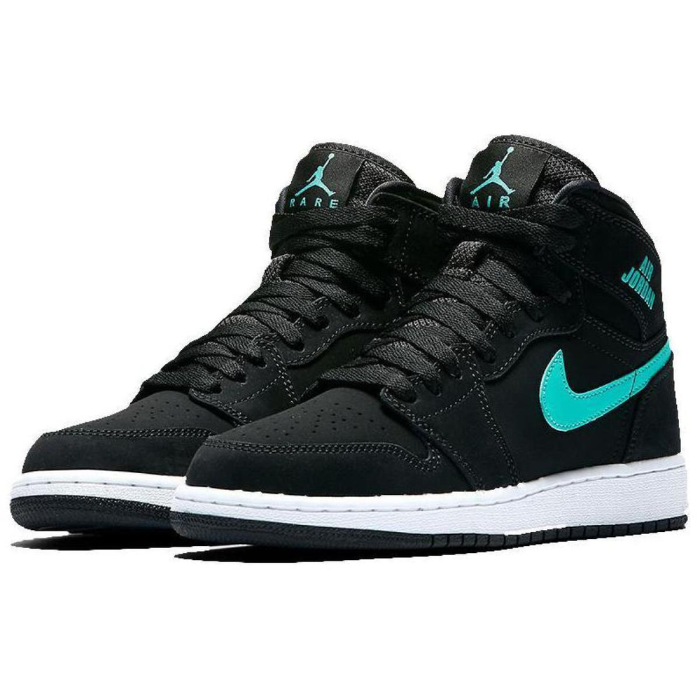 Jordan Air Jordan 1 Retro High Black Hyper Jade GS