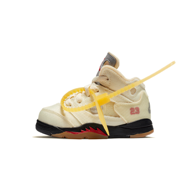 1-OFF-WHITE OFF-WHITE x Jordan Air Jordan 5 Sail SP