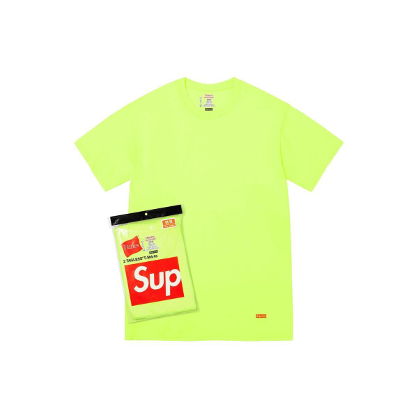 Supreme x HANES® SS23 Week 1 TAGLESS T-SHIRTS (2 PACK) box logo T