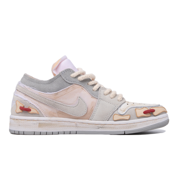 【 】 Jordan Air Jordan 1 Mid SE Craft(GS) "White and Phantom" GS