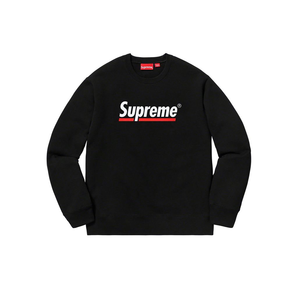 Supreme SS20 Week 2 Underline Crewneck logo