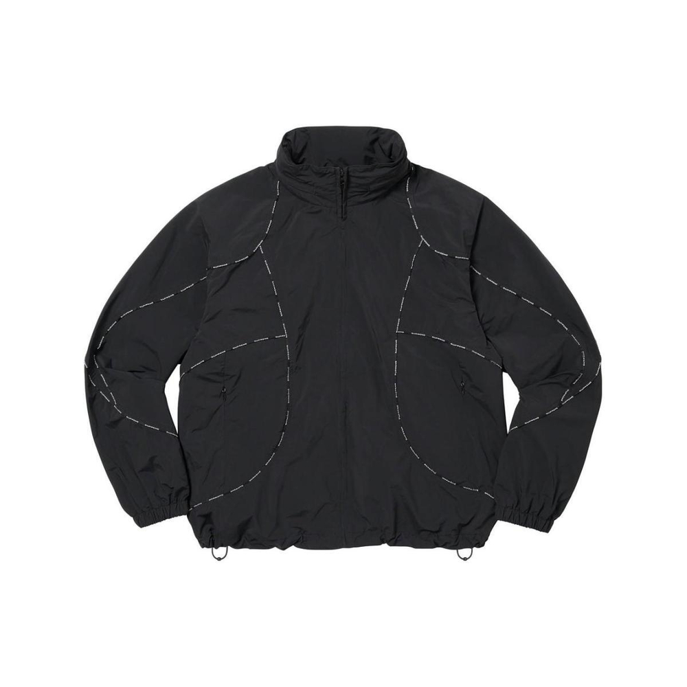 Supreme FW23 WEEK2 LOGO PIPING HOODED TRACK JACKET Logo