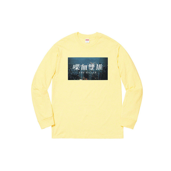 Supreme FW18 The Killer L/S Tee Pale Yellow T