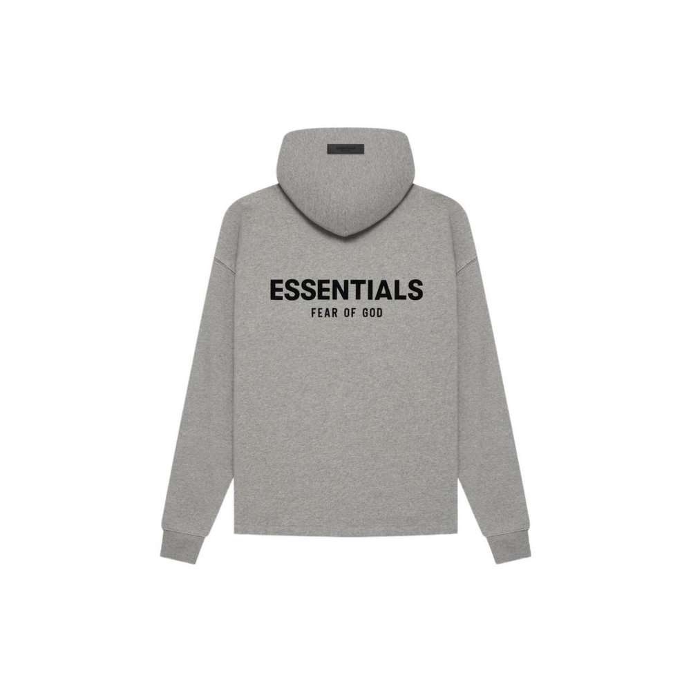 Fear of God Essentials SS22 Relaxed Hoodie Dark Oatmeal Logo