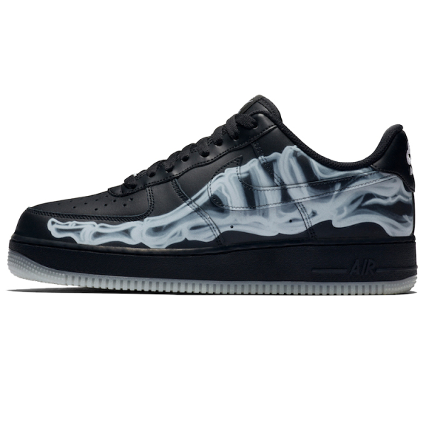 Nike Air Force 1 Skeleton 'Black on Black'