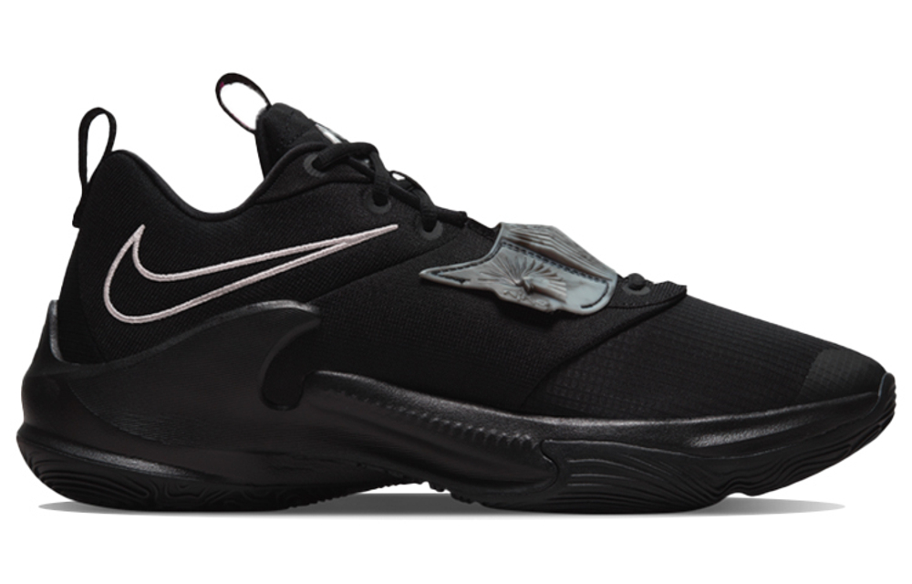 Nike Freak 3 Zoom EP letter brother round head lace-up TPU fabric synthetic leather shock absorption non-slip wear-resistant wrapping low-cut actual combat basketball shoes for men and women the same style black domestic version
