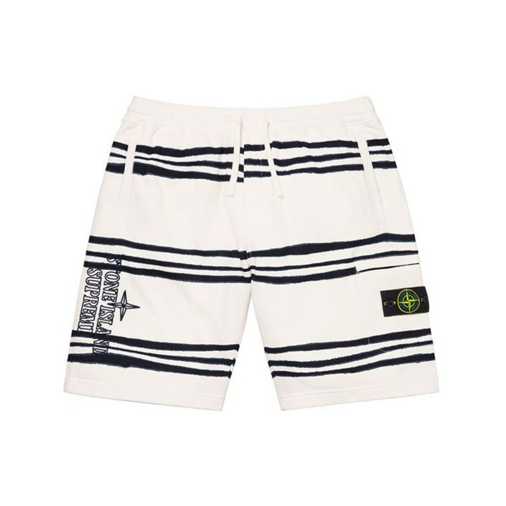 Supreme FW20, Week 13 x Stone Island FW20 Warp Stripe Sweatshort