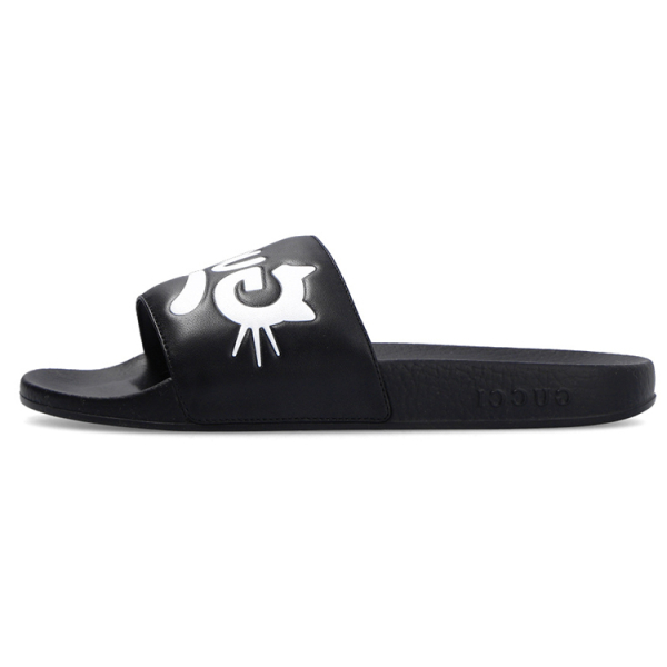 GUCCI White Pursuit Slides