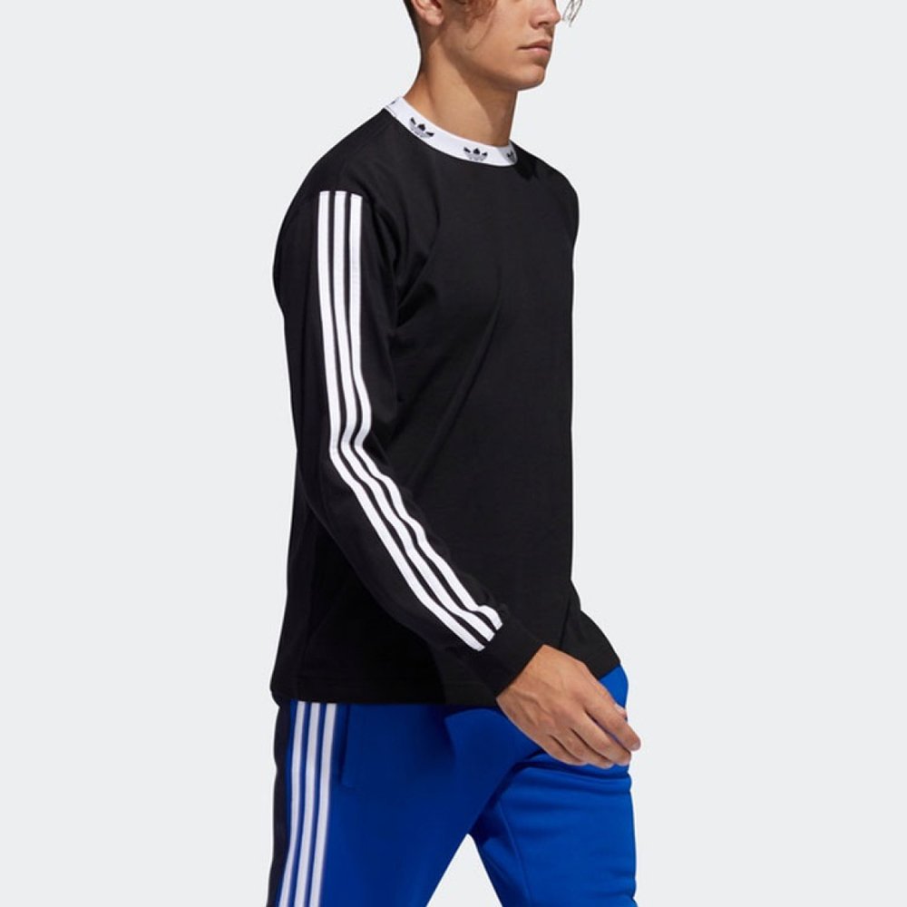 Adidas originals Trefoil Rib Ls Tee Logo