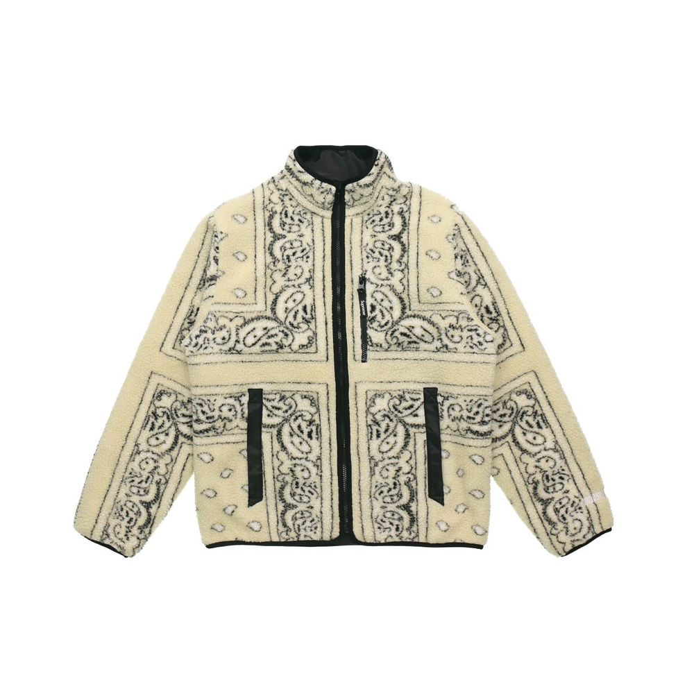 Supreme FW19 Week 3 Reversible Bandana Fleece Jacket