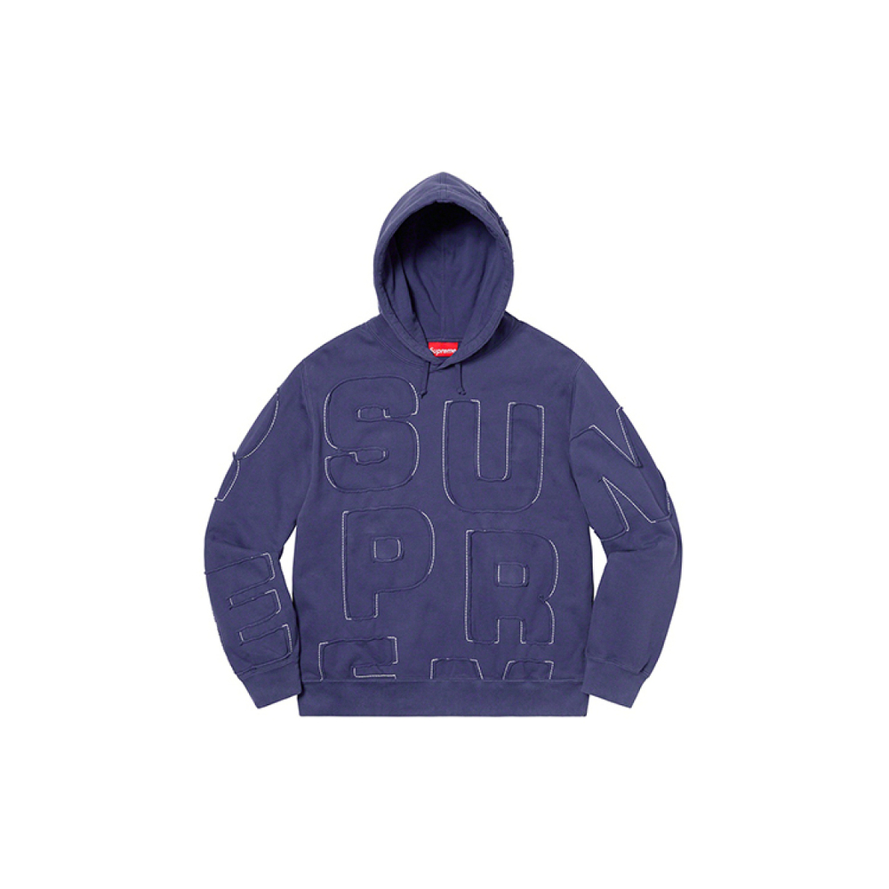Supreme SS20 Week 6 Cutout Letters Hooded Sweatshirt