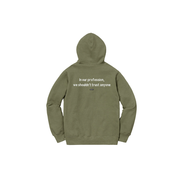 Supreme FW18 The Killer Hooded Sweatshirt Light Olive
