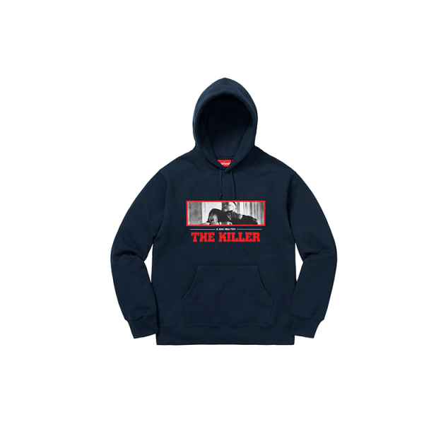 Supreme FW18 The Killer Hooded Sweatshirt Navy