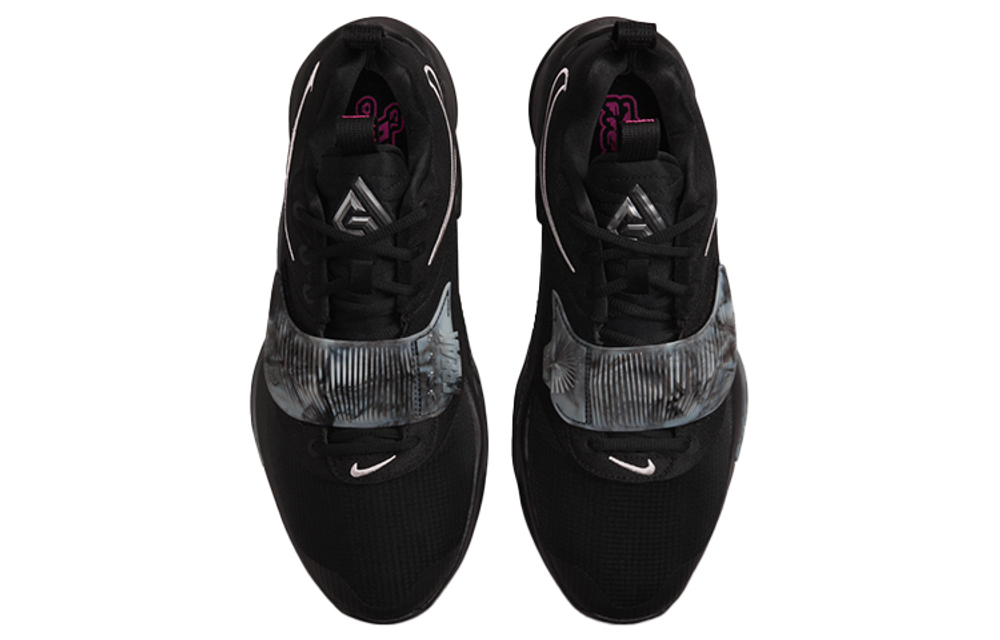 Nike Freak 3 Zoom EP letter brother round head lace-up TPU fabric synthetic leather shock absorption non-slip wear-resistant wrapping low-cut actual combat basketball shoes for men and women the same style black domestic version