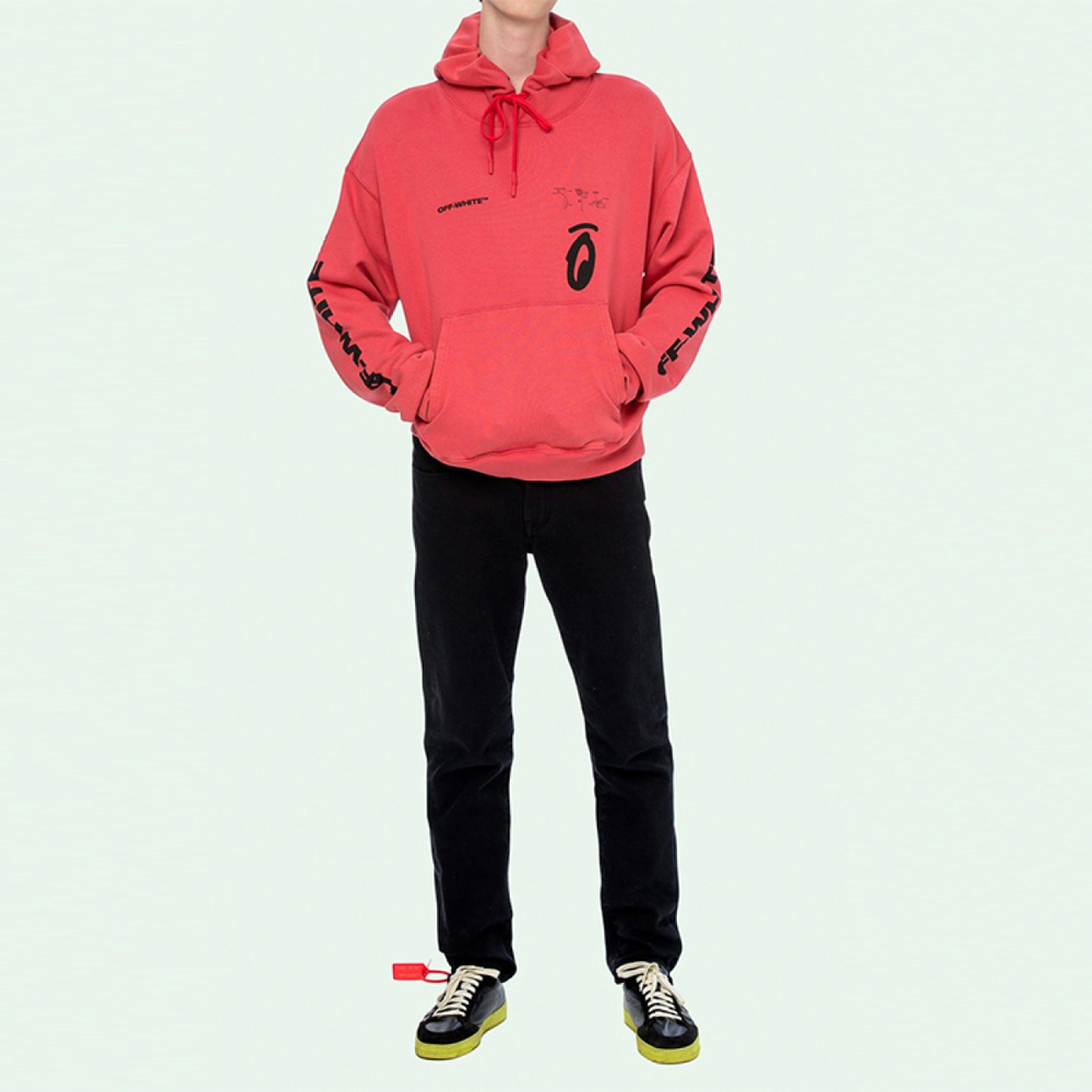 OFF-WHITE Splitted Arrows Oversized Hoodie