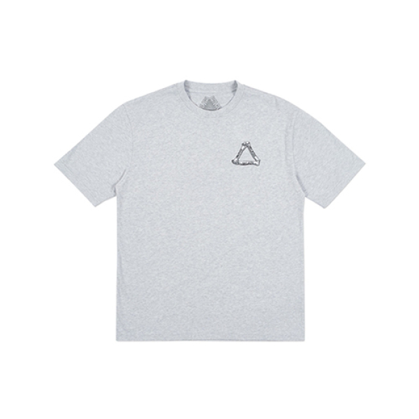 PALACE Bones T-Shirt Grey Marl Logo T