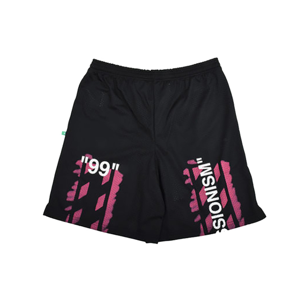 OFF-WHITE SS19 Diag Stencil Mesh Shorts Black “99”