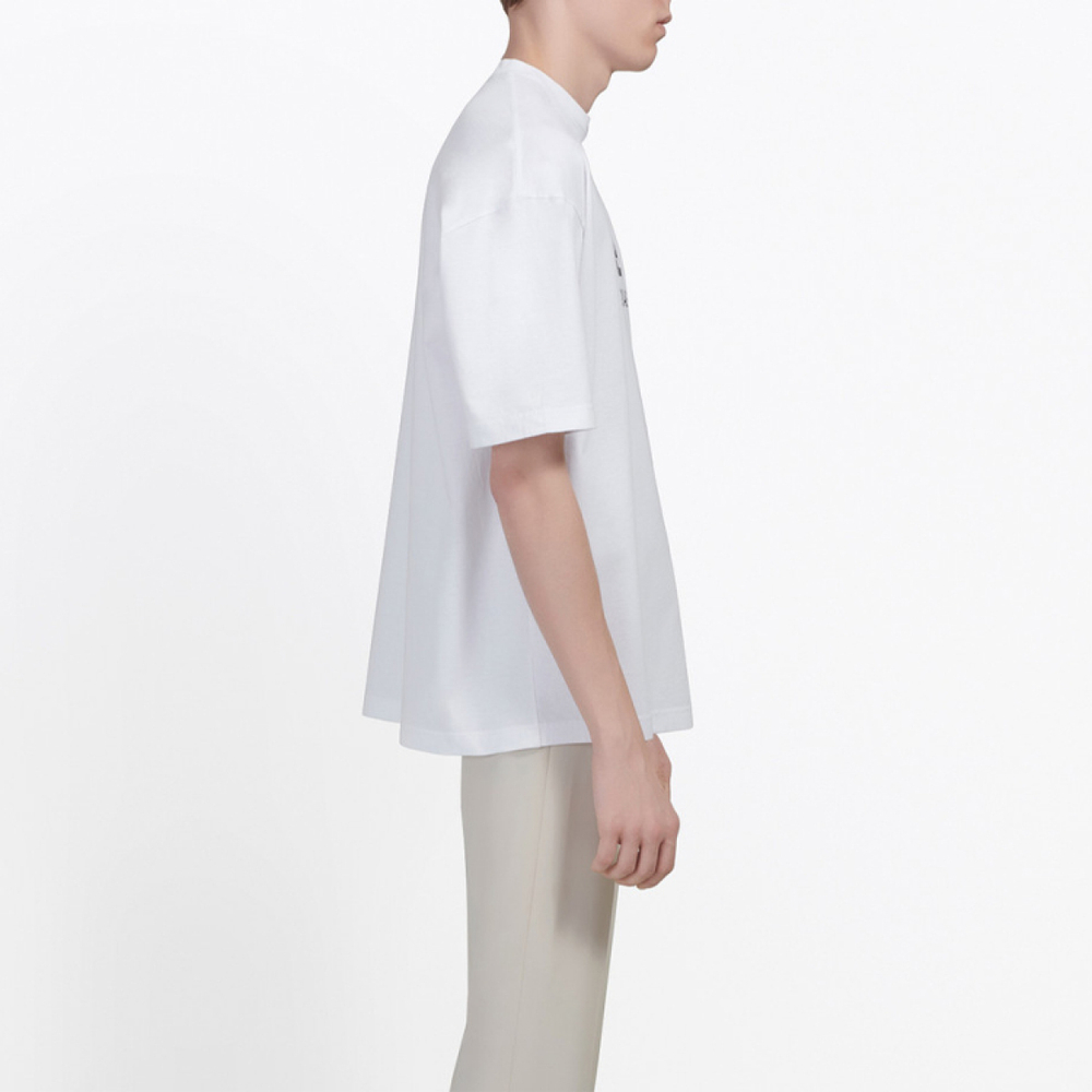 Balenciaga White T-shirt with BB logo logo T