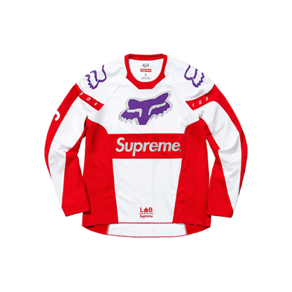 Supreme SS18 x Fox Racing Moto Jersey Top Red T