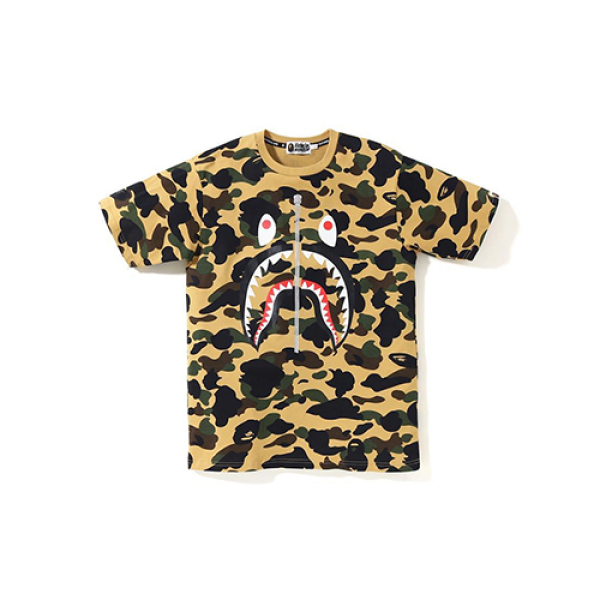 A BATHING APE Bape Camo Shark Tee PONR T