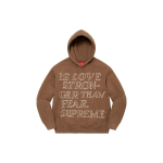 Supreme SS23 Week 3 Stronger Than Fear Hooded Sweatshirt Shirt