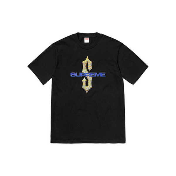 Supreme SS18 Diamonds Tee Black T