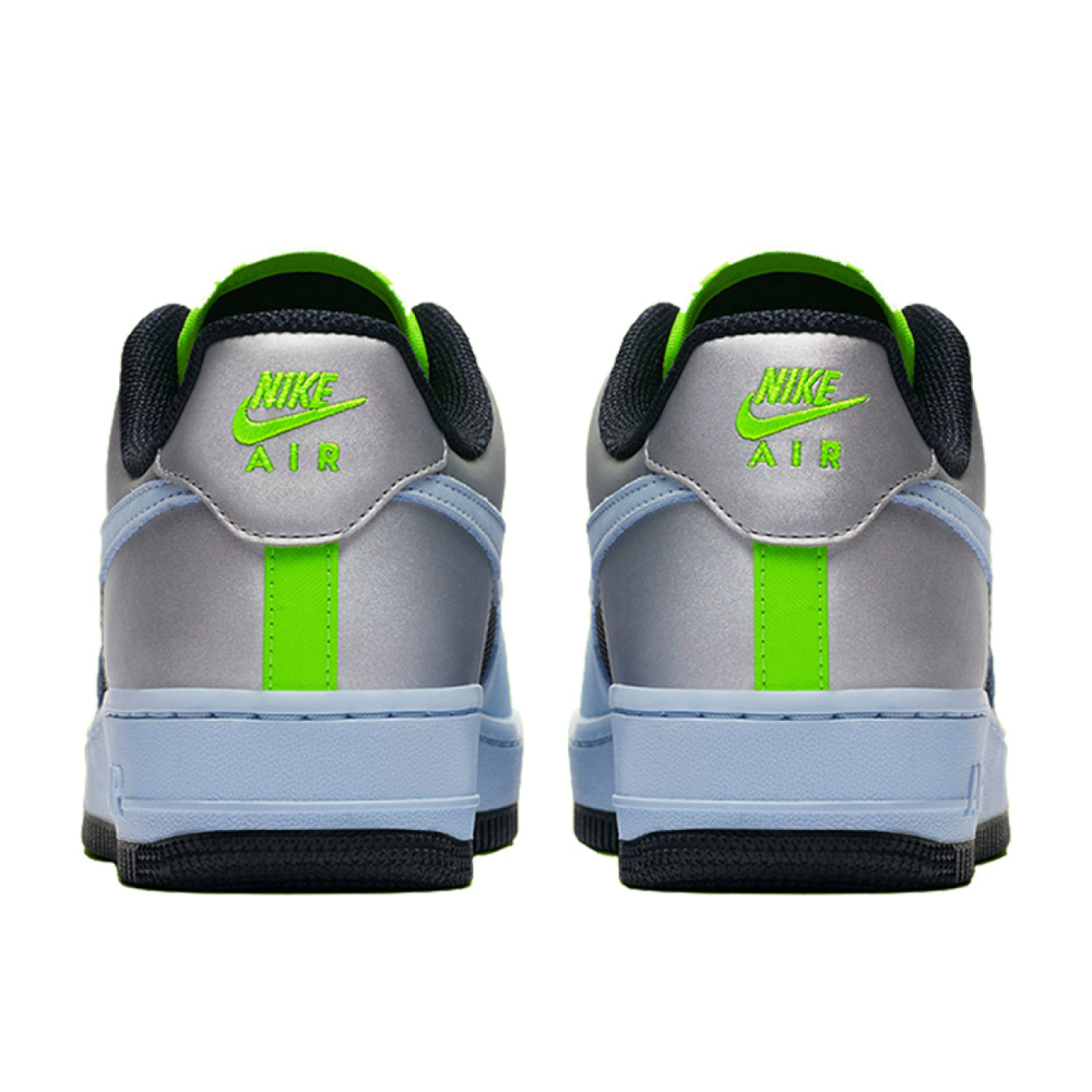 Nike Air Force 1 Baby Blue Volt Black Silver
