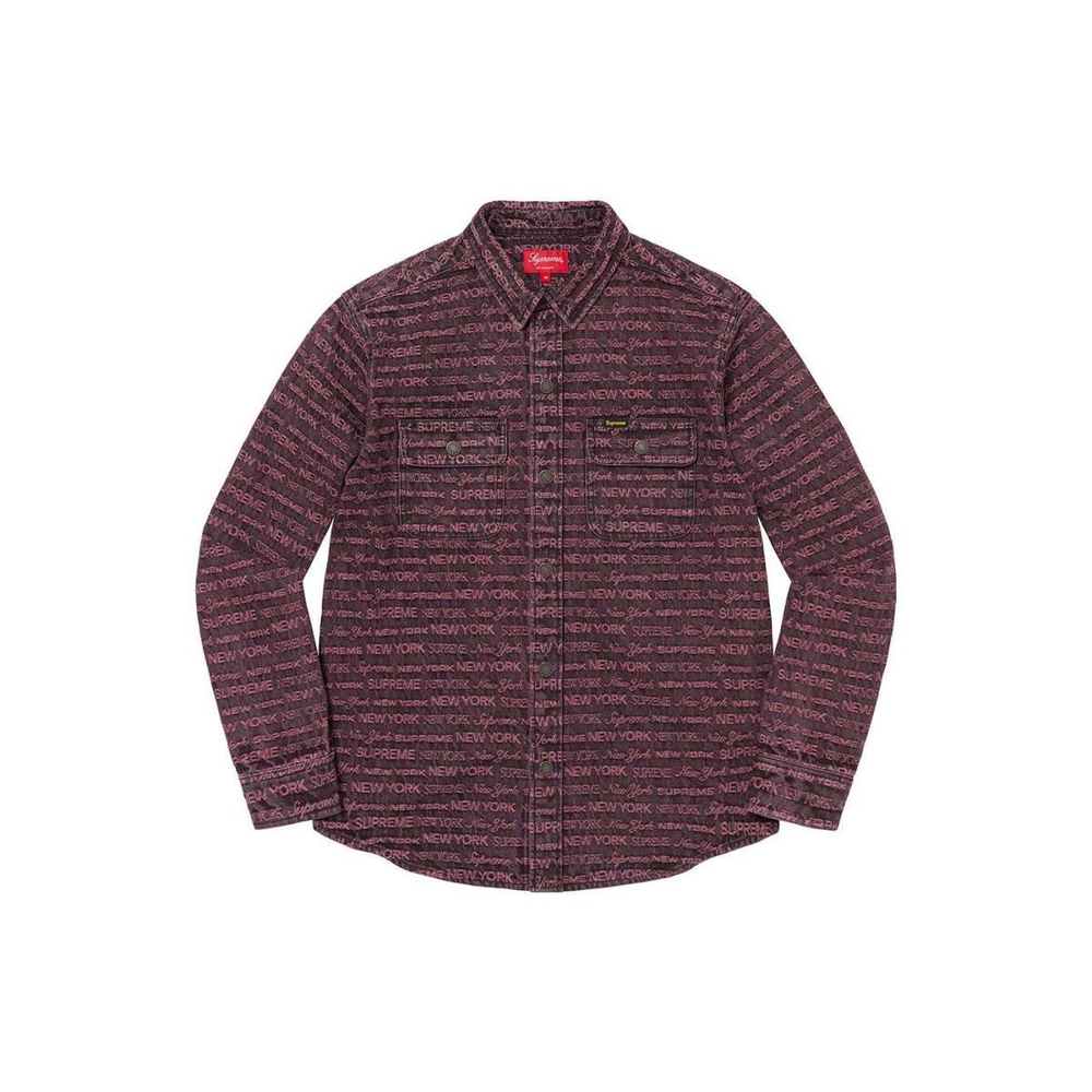 Supreme FW22 Week 4 Multi Type Jacquard Denim Shirt