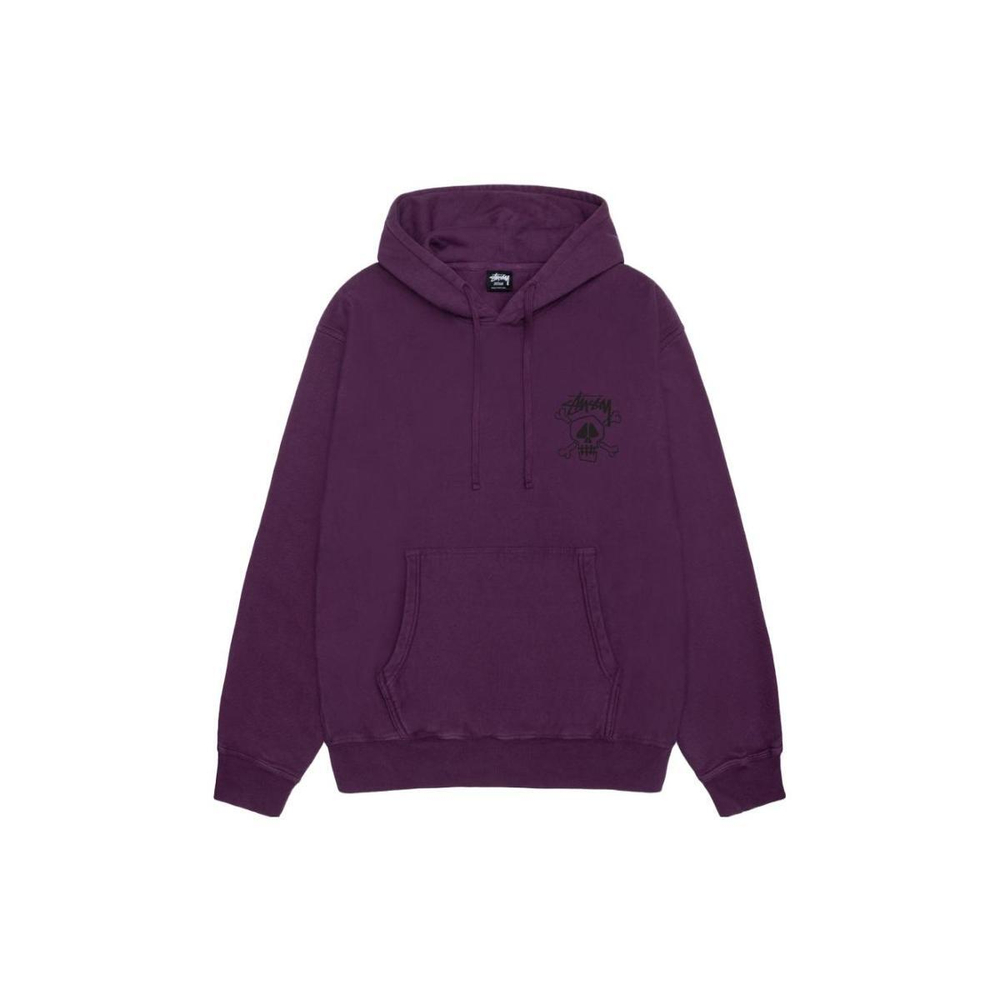 Stussy FW23 SKULL & BONES HOODIE PIGMENT DYED