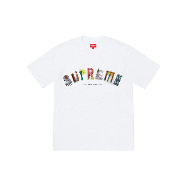 Supreme SS19 City Arc Tee White Logo T