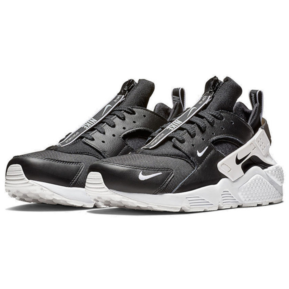 Nike Huarache Run Zip Black White