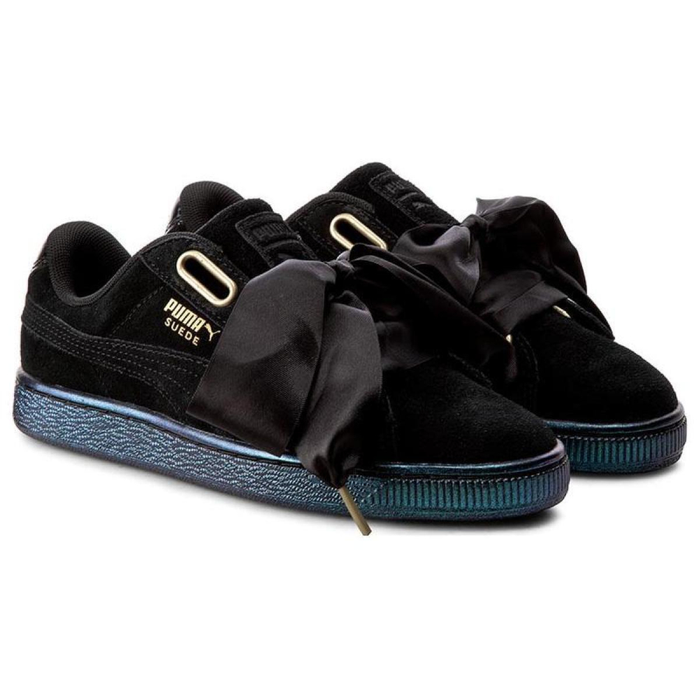 PUMA Suede Heart Satin Black