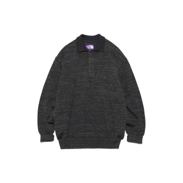 THE NORTH FACE PURPLE LABEL Merino Field Striped Polo Sweater Polo