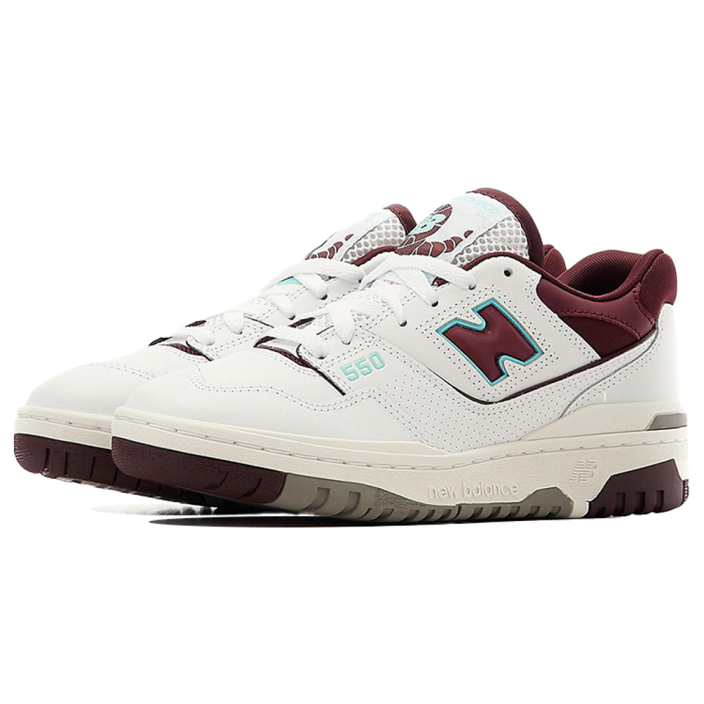 New Balance NB 550 White Burgundy