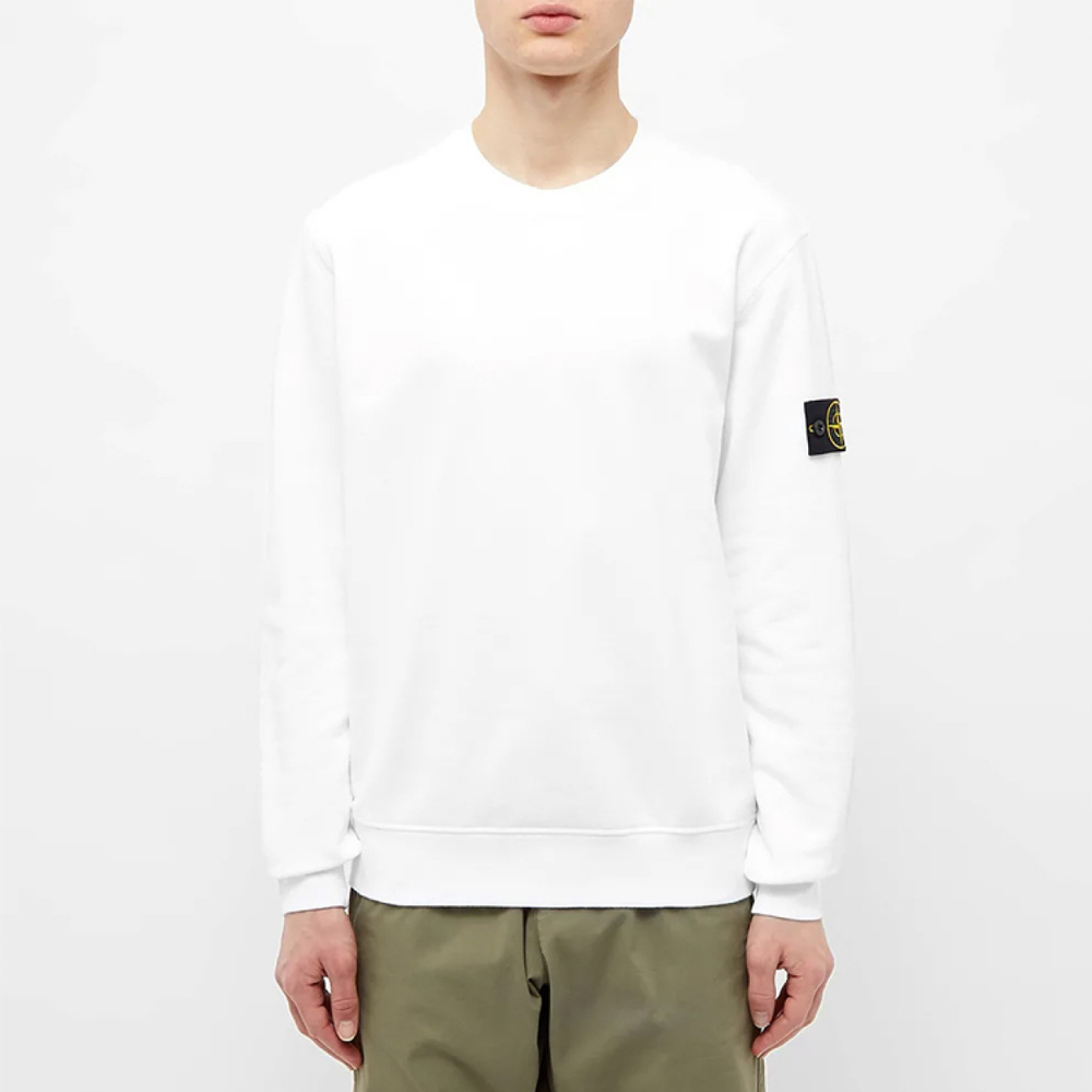 STONE ISLAND Garment Dyed Crew Sweat