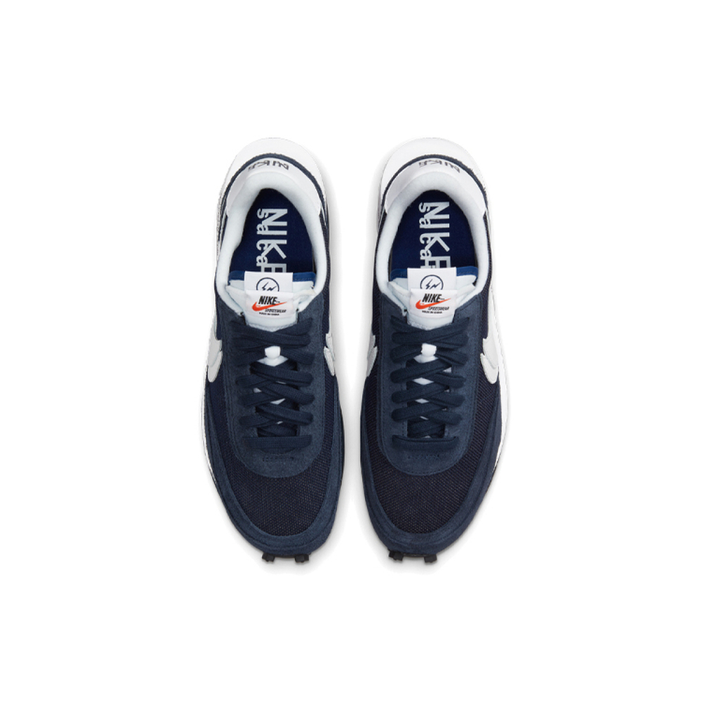 Fragment Design x Sacai x Nike LDWaffle "Blackened Blue"