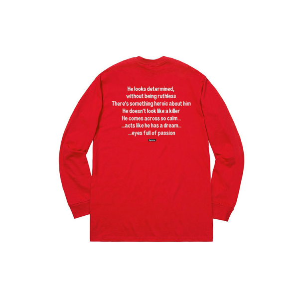 Supreme FW18 The Killer L/S Tee Red T