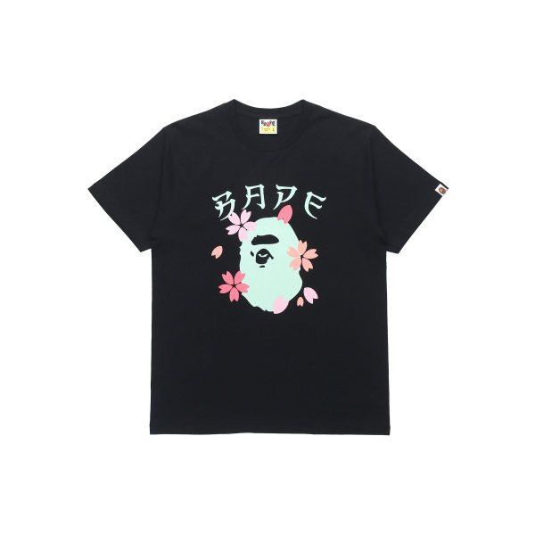 A BATHING APE SAKURA APE HEAD TEE MENS T