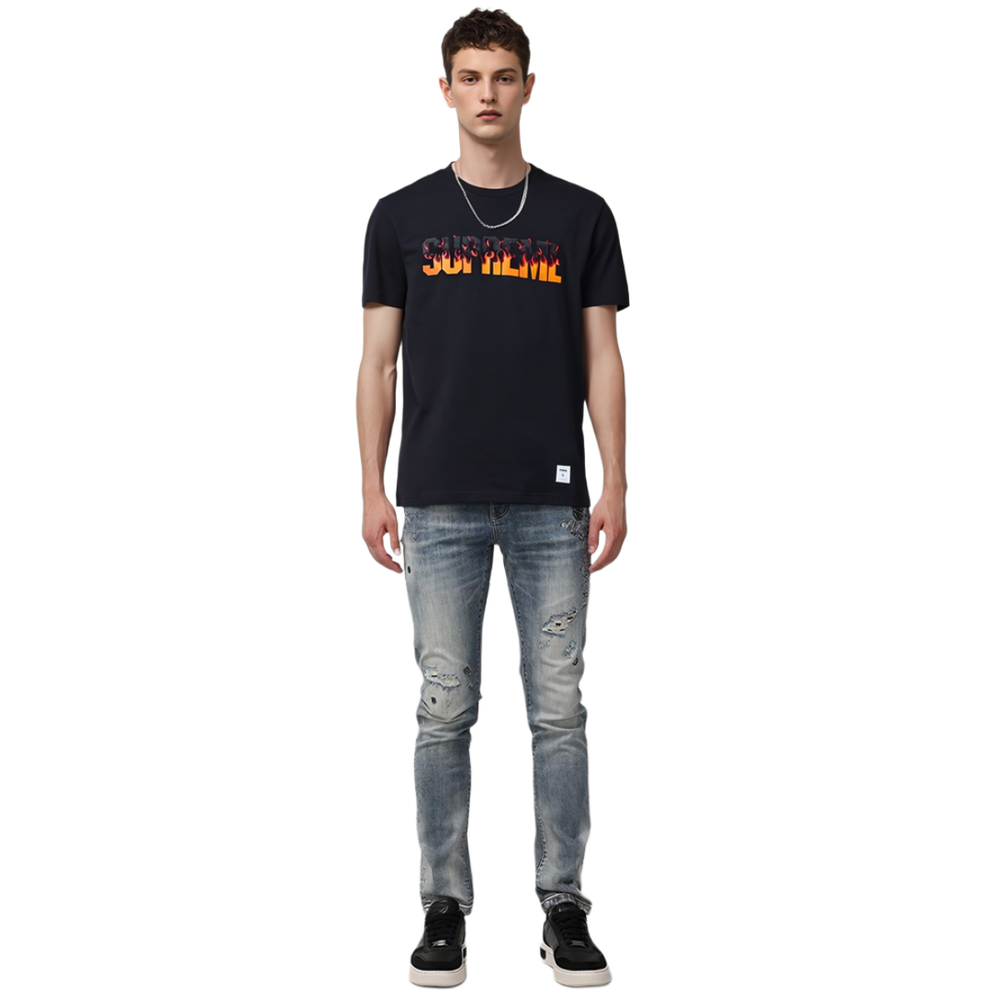 Supreme FW19 Week 1 Flame S/S Top logo T
