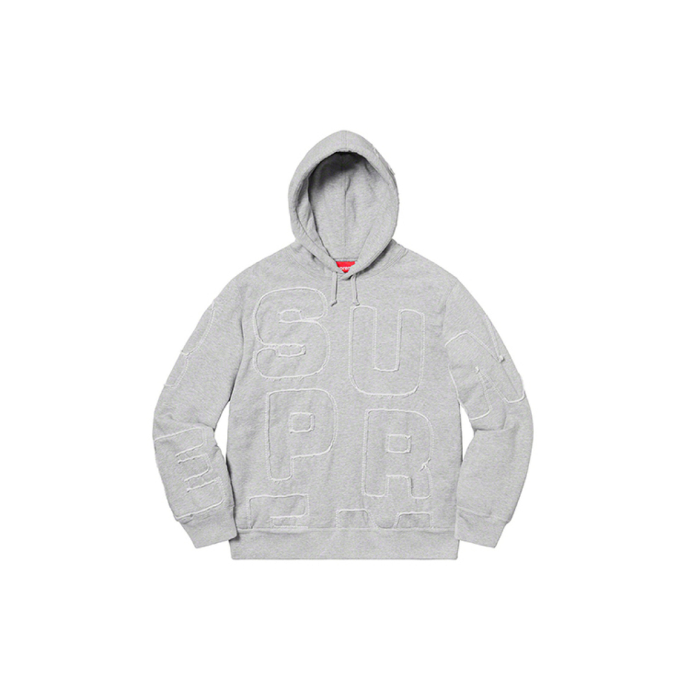 Supreme SS20 Week 6 Cutout Letters Hooded Sweatshirt