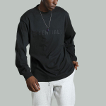 Fear of God Essentials FW20 Logo Long Sleeve T-Shirt Black T