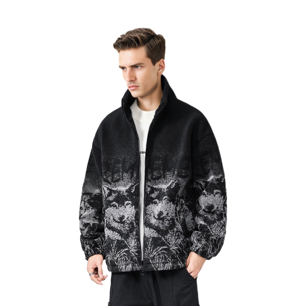 Supreme SS19 Wolf Fleece Jacket Black