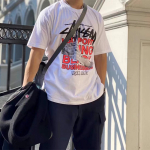 Stussy x OFF-WHITE Virgil Abloh World Tour Logo T