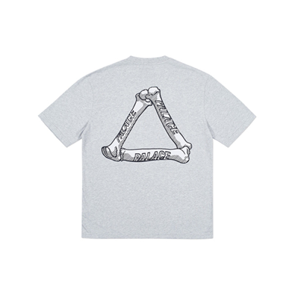 PALACE Bones T-Shirt Grey Marl Logo T