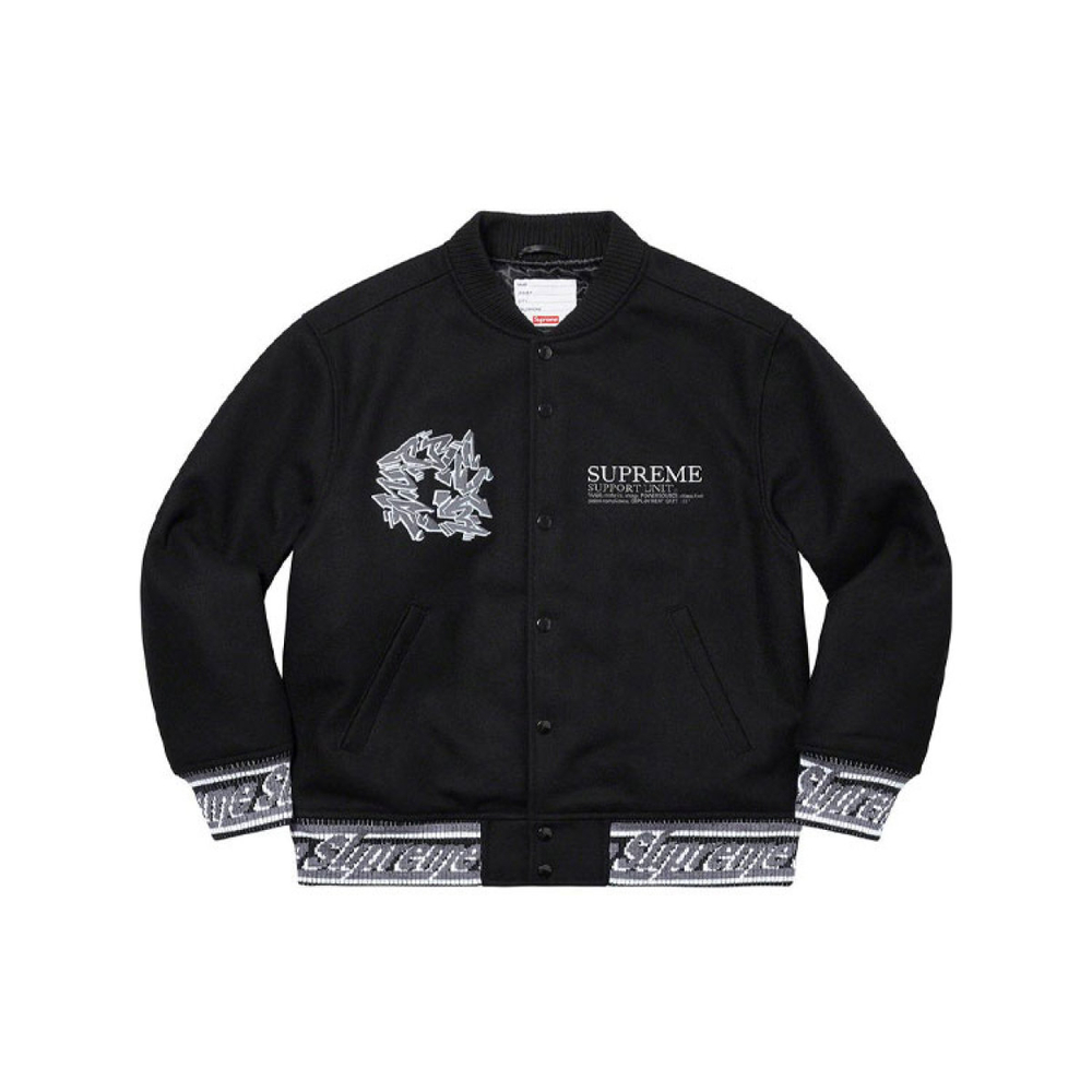 Supreme FW21 Week 12 Support Unit Varsity Jacket